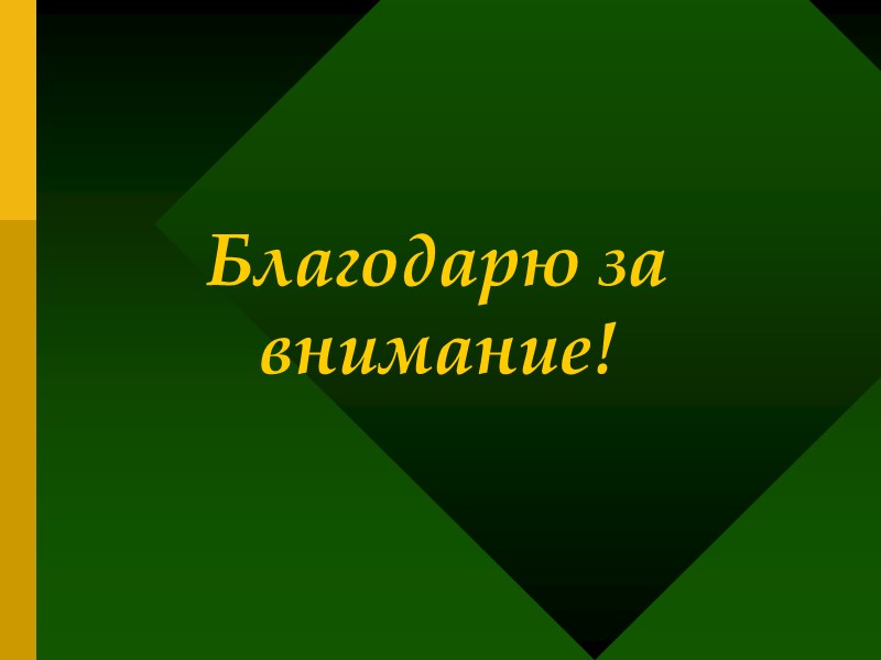 Благодарю за внимание!